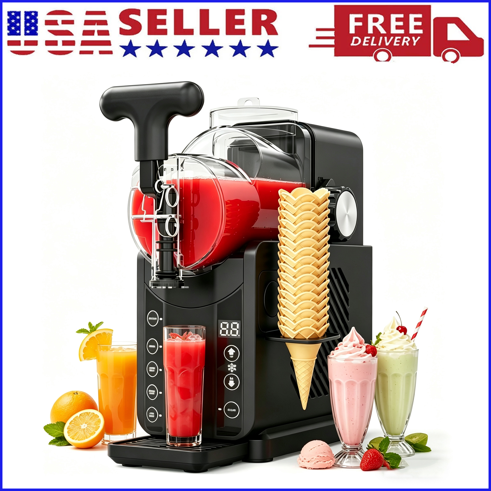 Slushie Machine Vending - 2-in-1 Slushie Machines & Soft Serve