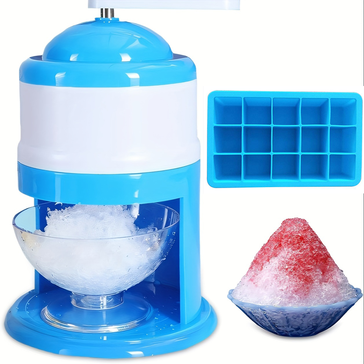 Slushie Machine Vending - Portable Hand Crank Snow Cone Machine