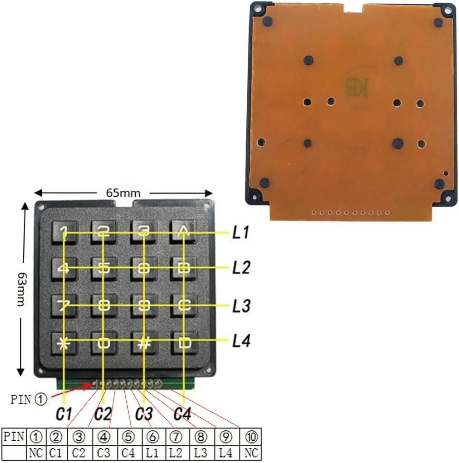 4x4 Matrix Membrane Keypad 16  – Arduino Vending Machine Project recenzja i cena