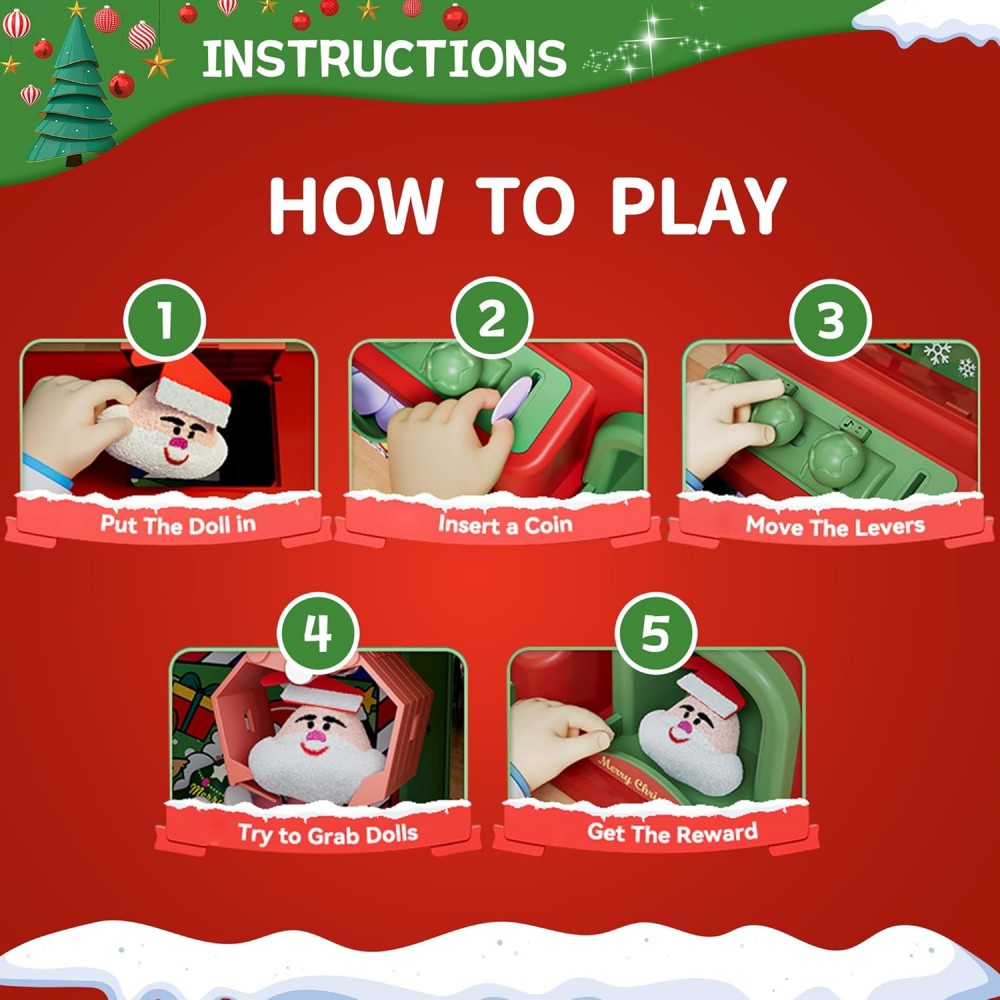 Christmas Claw Machine For Kid – Arcade Games Vending recenzja i cena