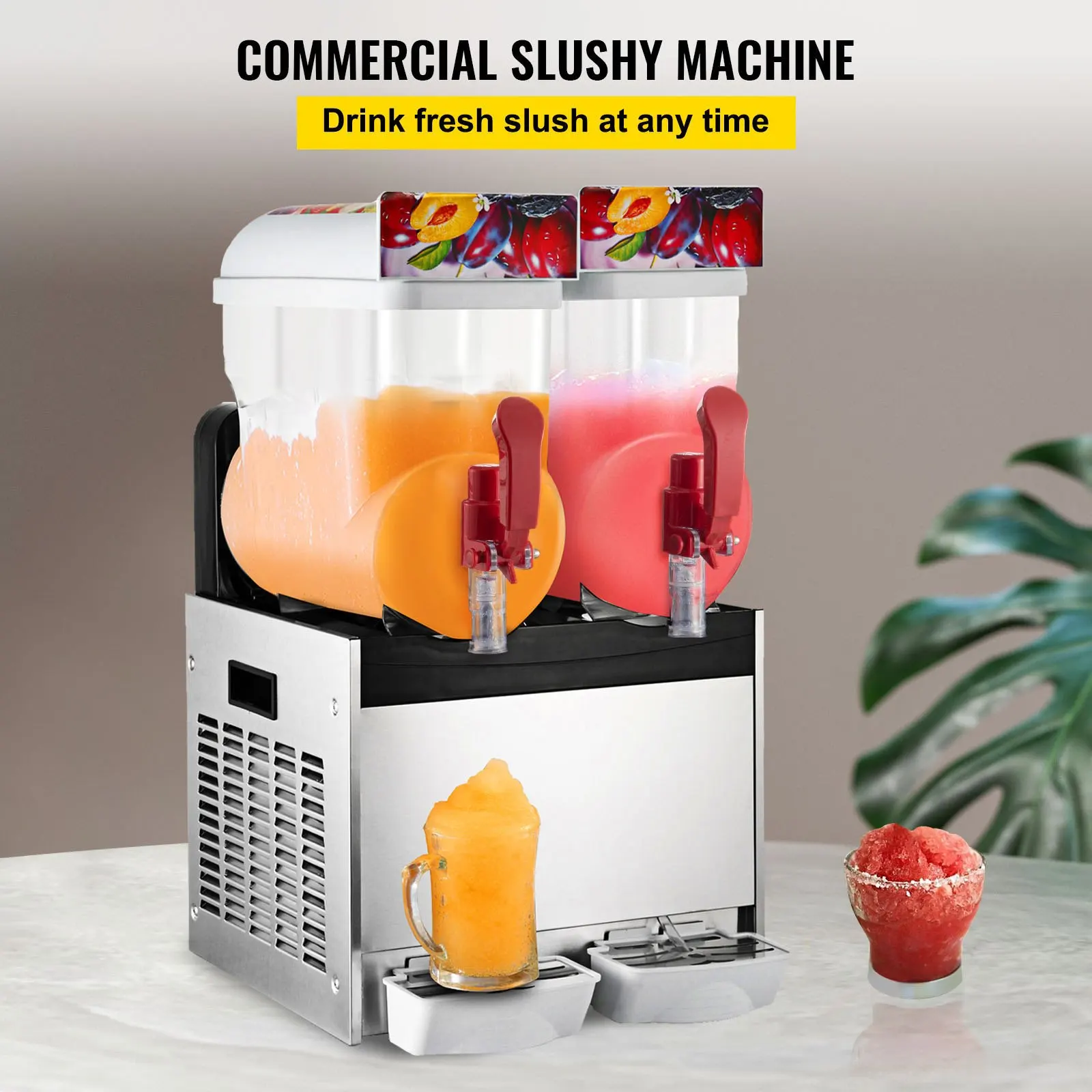 SIHAO 15Lx2 Tank Commercial Sl – Slushie Machine Vending recenzja i cena