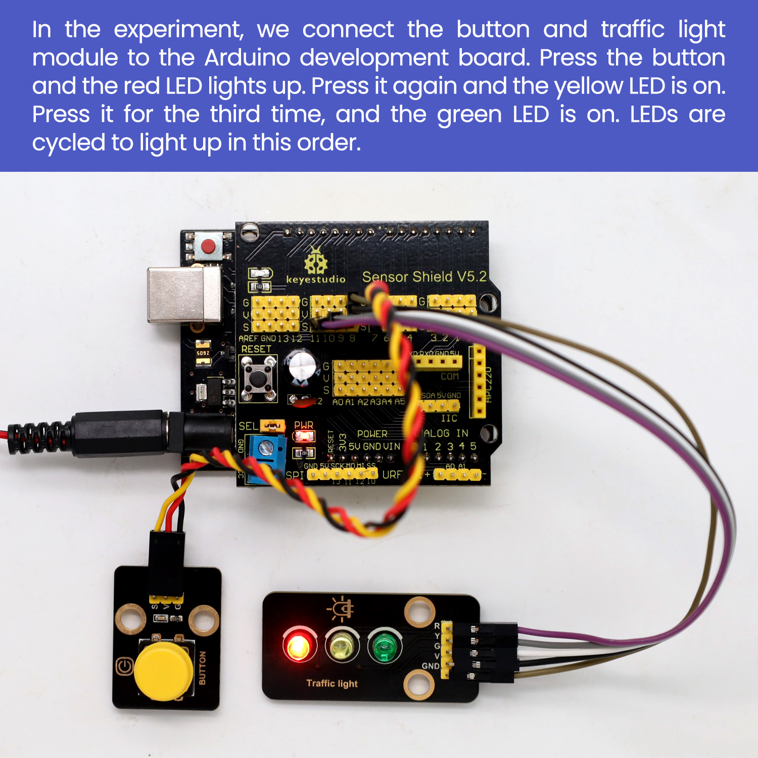 Keyestudio Traffic Light Modul – Arduino Vending Machine Project recenzja i cena