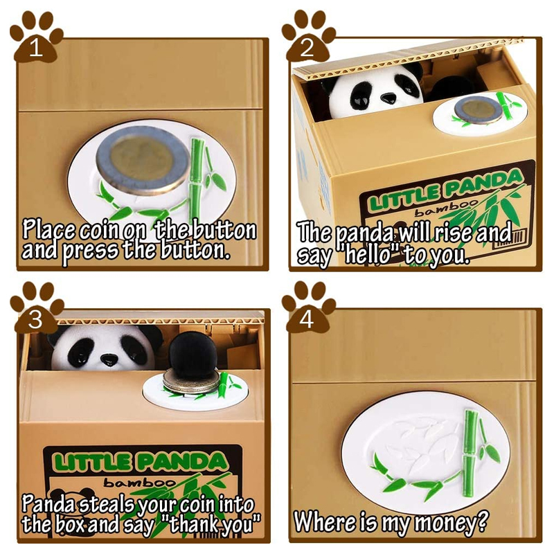 Cat Panda Stealing Coin Money  – Coin Operated Kiddie Ride recenzja i cena