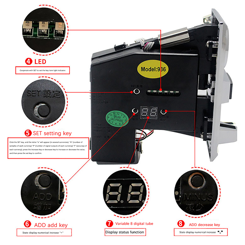 1Pc 616 Multi Coin Slot Accept – Arcade Games Vending recenzja i cena