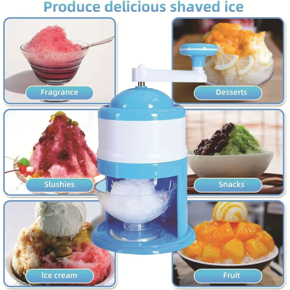 Portable Hand Crank Snow Cone  – Slushie Machine Vending recenzja i cena