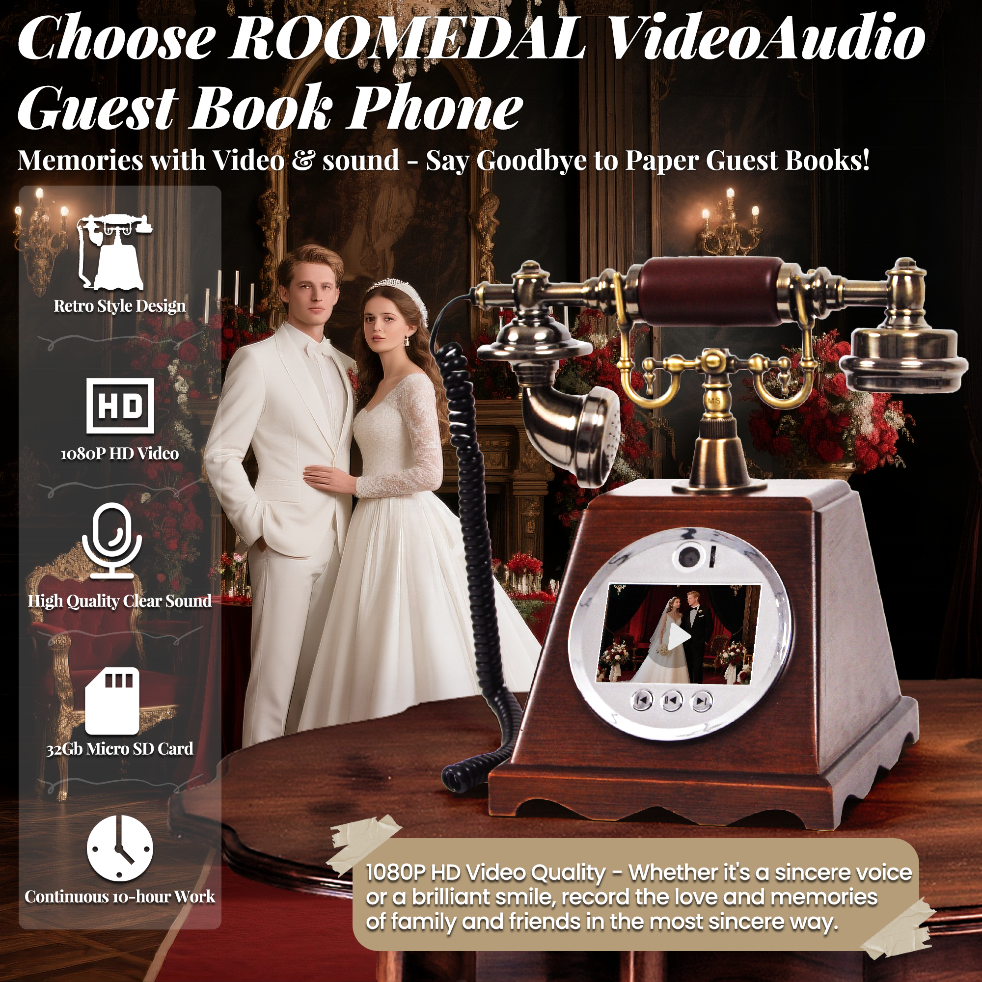 New Arrival Walnut Antique Tel – Photo Booth Machine recenzja i cena