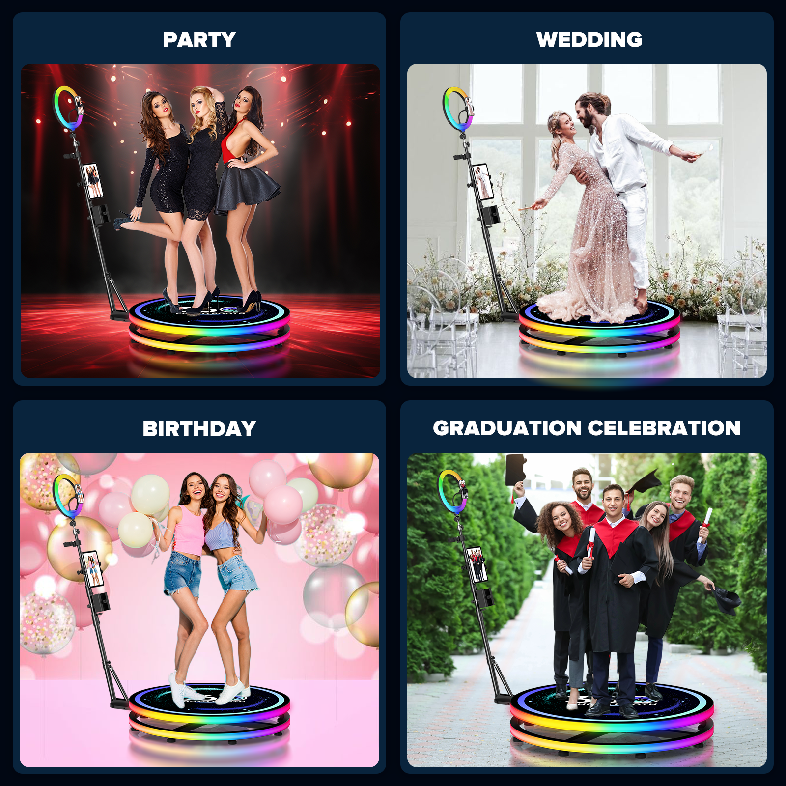 360 Rotating Photo Booth Ring  – Photo Booth Machine recenzja i cena