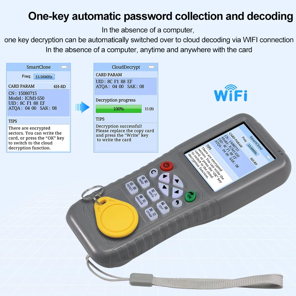 WiFi RFID Copier Duplicator NF – Nfc Card Reader Vending recenzja i cena